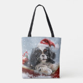 Japanischer Chin Dog Weihnachtsfest Tasche (Rückseite)