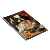 Japanischer Chin Eating Ramen Notizblock (Rechte Seite)