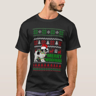 Japanischer Chin für fröhliche Woofmas hässliche W T-Shirt
