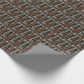 Japanischer Chin Hund mit Weihnachtsgeschenken Feu Geschenkpapier (Ecke)