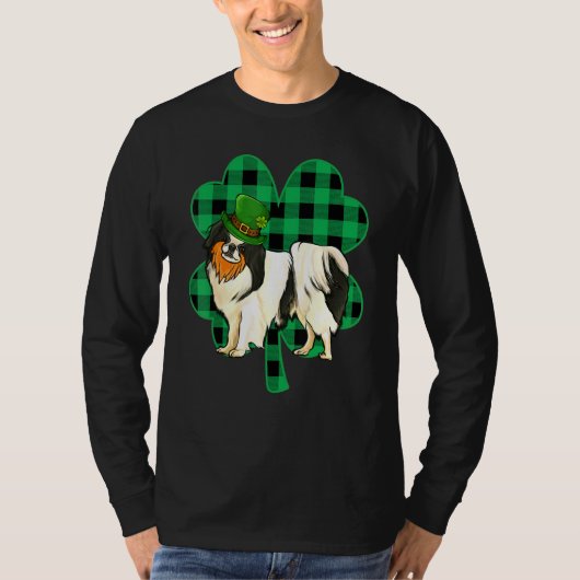 Japanischer Chin Leprechaun St Patricks Day Lucky  T-Shirt (Vorderseite)