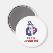 Japanischer Chin Magnet (Vorderseite/Rückseite)