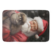 Japanischer Chin mit Weihnachtsfeiertag Badematte (Vorderseite)