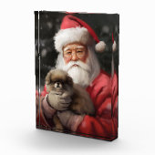 Japanischer Chin mit Weihnachtsfeiertag Fotoblock (Rechts)