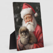 Japanischer Chin mit Weihnachtsfeiertag Fotoplatte (Seite)