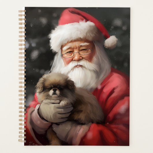 Japanischer Chin mit Weihnachtsfeiertag Planer (Vorderseite)