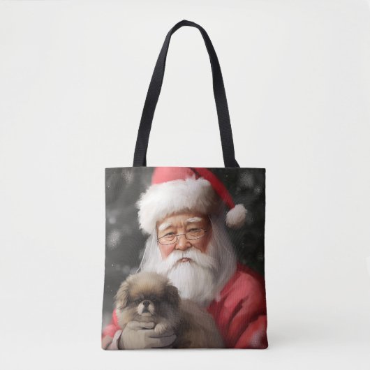 Japanischer Chin mit Weihnachtsfeiertag Tasche (Vorderseite)