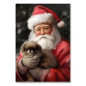 Japanischer Chin mit Weihnachtsfeiertag Tischnummer (Rückseite)