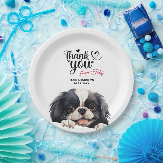 Japanischer Chin Pappteller (Party)