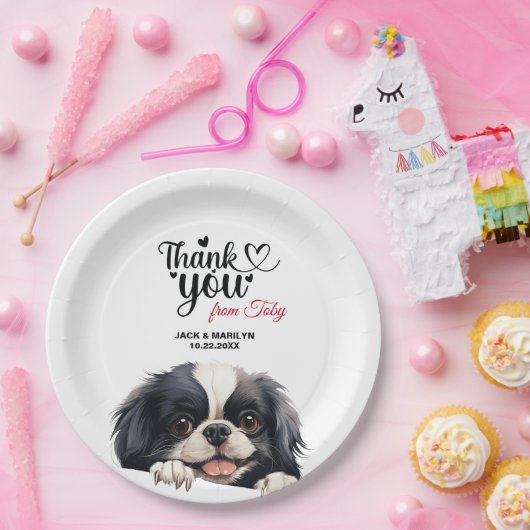 Japanischer Chin Pappteller (Party)