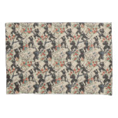Japanischer Chiyogami Ninja Pattern Pillowcase Kissenbezug (Vorderseite)