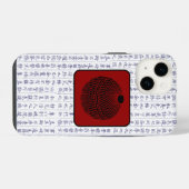 Japanischer Clan Kamon Kanji Script Ball Float iPhone Hülle (Rückseite (Horizontal))