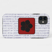 Japanischer Clan Kamon Kanji Script Cherry Blossom Case-Mate iPhone Hülle (Rückseite (Horizontal))