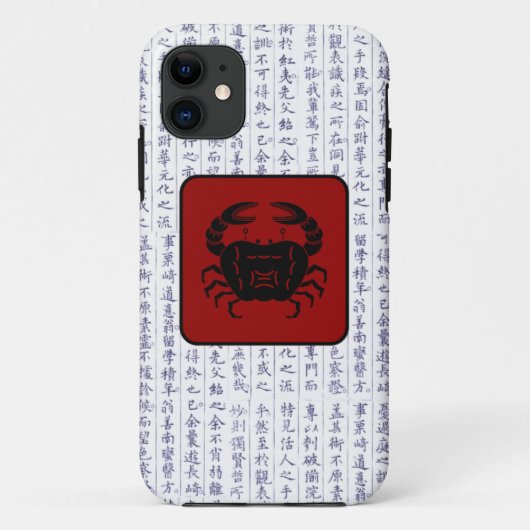 Japanischer Clan Kamon Kanji Script Crabs Case-Mate iPhone Hülle (Rückseite)