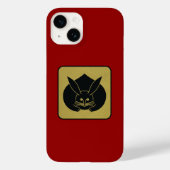Japanischer Clan Kamon Red Laquer und Gold Rabbit Case-Mate iPhone Hülle (Rückseite)