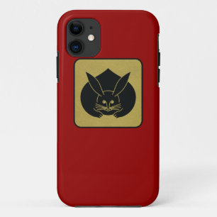 Japanischer Clan Kamon Red Laquer und Gold Rabbit Case-Mate iPhone Hülle