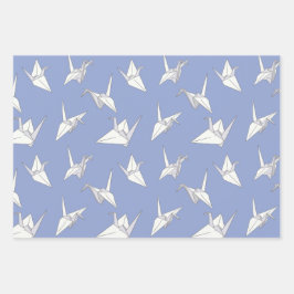 Japanischer Crane Bird Origami Geschenkpapier Set