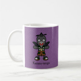 Japanischer Crow Tengu: Cartoon Yokai Kaffeetasse