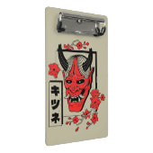 japanischer Dämon Mini Klemmbrett (Schrägansicht)
