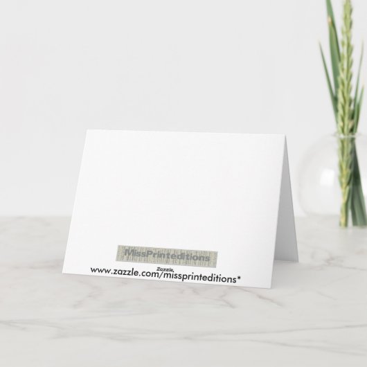 Japanischer Dank Dankeskarte (Rückseite)