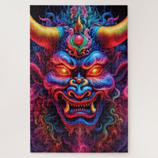 Japanischer Demon Jigsaw Puzzle (Vertikal)