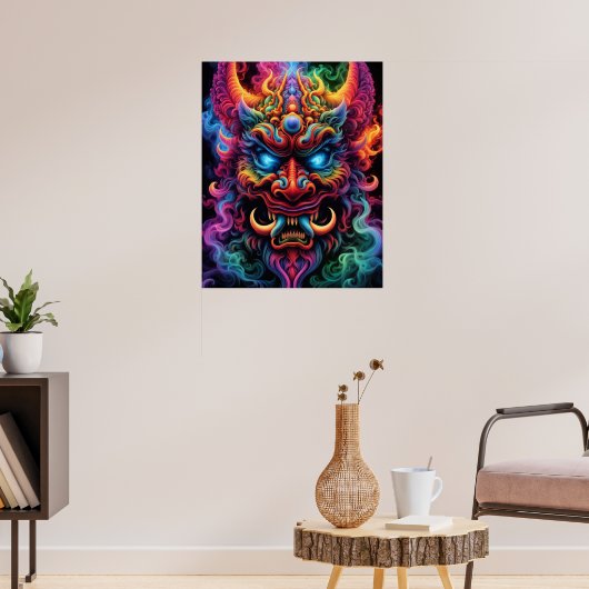 japanischer Demon Poster (Wohnzimmer 3)