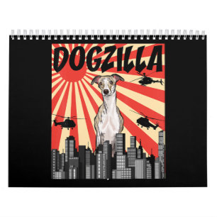 Japanischer Dogzilla Whippet Kalender