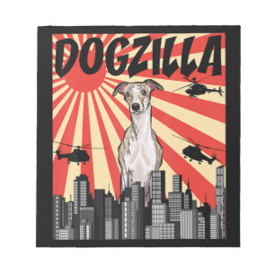 Japanischer Dogzilla Whippet Notizblock