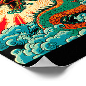 Japanischer Drache Anime Japan chinesische Drachen Poster (Ecke)