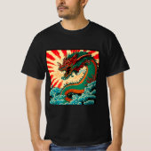 Japanischer Drache Anime Japan chinesische Drachen T-Shirt (Vorderseite)