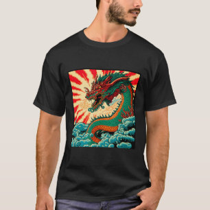 Japanischer Drache Anime Japan Chinesische Drachen T-Shirt
