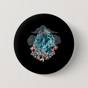 Japanischer Drache Anime Japan Tattoo Anime Lover  Button