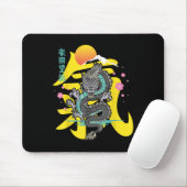 Japanischer Drache Asien Tattoo Mousepad (Mit Mouse)