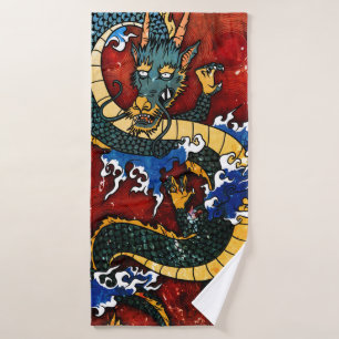 Japanischer Drache Badehandtuch