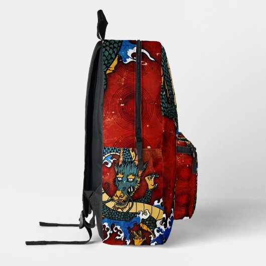 Japanischer Drache Bedruckter Rucksack (Links)