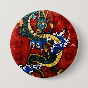 Japanischer Drache Button