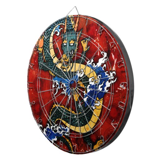 Japanischer Drache Dartscheibe (Vorderseite rechts)
