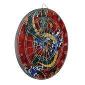 Japanischer Drache Dartscheibe (Vorderseite Links)