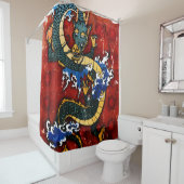 Japanischer Drache Duschvorhang (Beispiel)