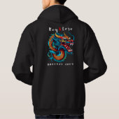 Japanischer Drache gedruckt Hoodie (Rückseite)