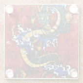 Japanischer Drache Glasuntersetzer (Rückseite)