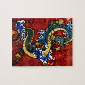 Japanischer Drache - gutes Glück Puzzle (Horizontal)