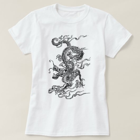 Japanischer Drache - in der chinesischen Art T-Shirt (Design vorne)