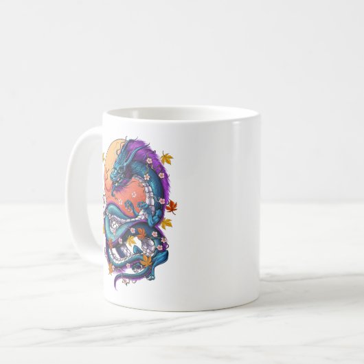 Japanischer Drache Kaffeetasse (Vorderseite Links)