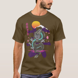 Japanischer Drache Kanji Asiatischer Demo Geist Sa T-Shirt
