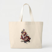 Japanischer Drache Katana Suis Riu Jumbo Stoffbeutel (Vorne)