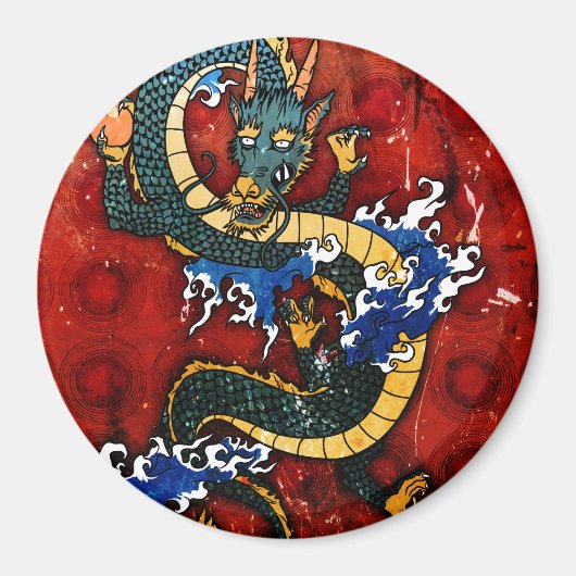 Japanischer Drache Magnet (Vorne)