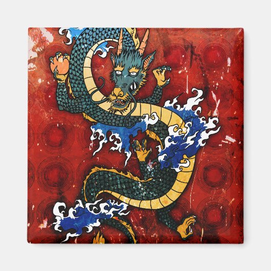 Japanischer Drache Magnet (Vorne)