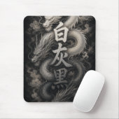 Japanischer Drache mit Kanji-Geist Mousepad (Mit Mouse)