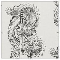 Japanischer Drache mit Schwertgewebe Katana